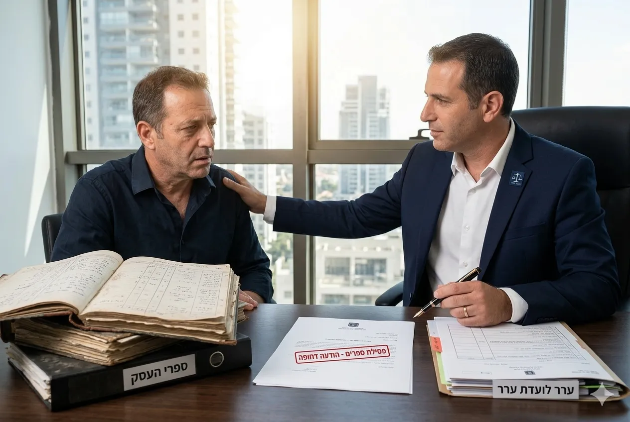 תמונה למאמר על התמודדות עם פסילת ספרי עסק והגשת ערר לוועדה עם עו"ד יניב איש-שלום